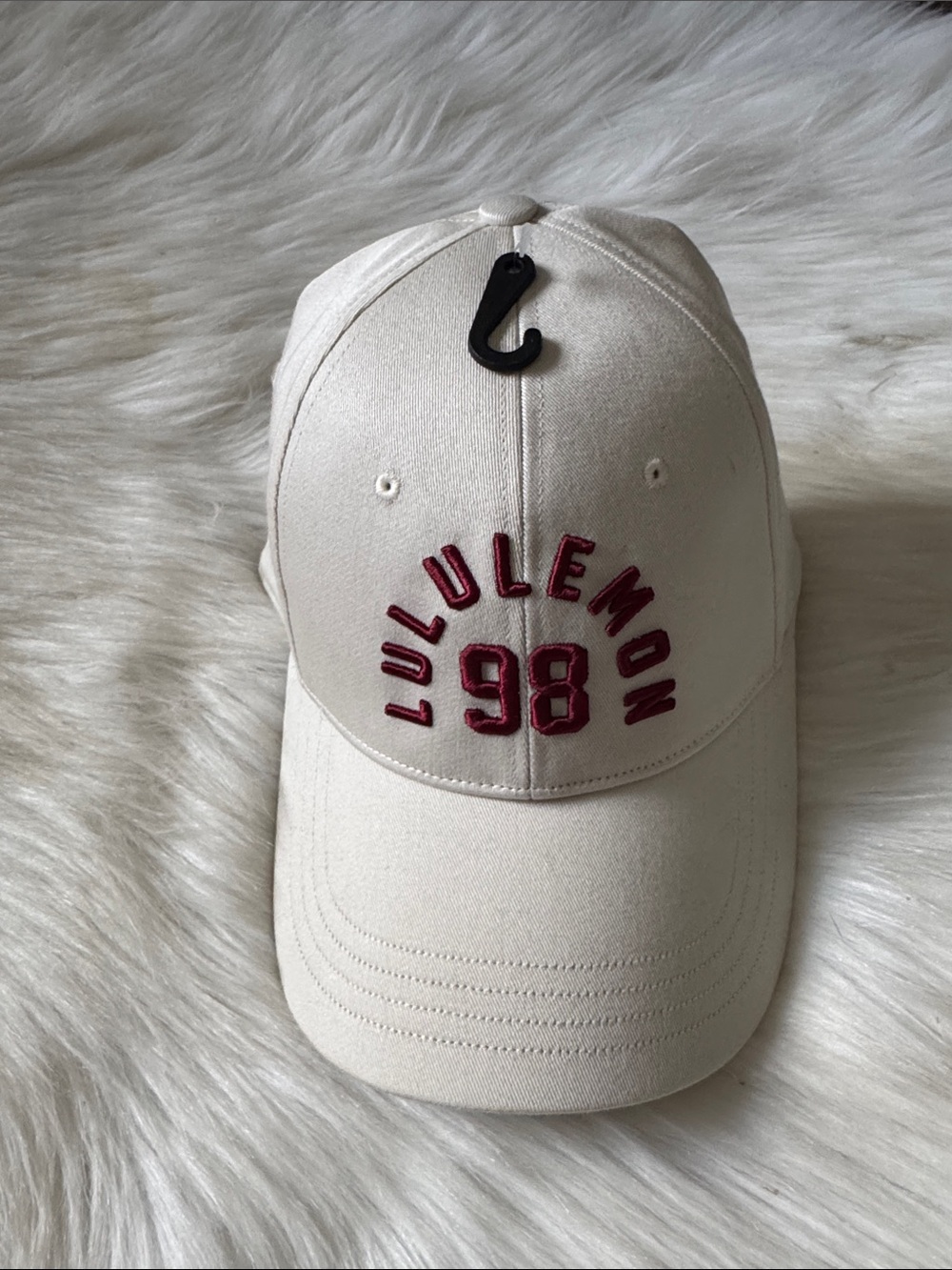 lululemon athletica Two-Tone White and Black Baseball Cap